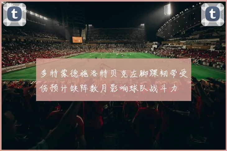 多特蒙德施洛特贝克左脚踝韧带受伤预计缺阵数月影响球队战斗力